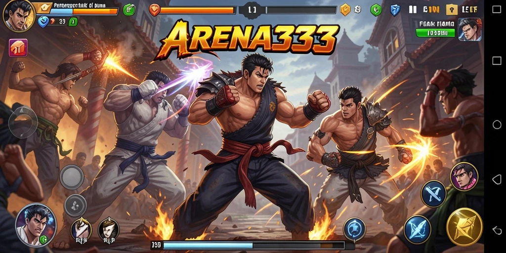 Tampilan aksi seru dalam pertarungan ARENA333.
