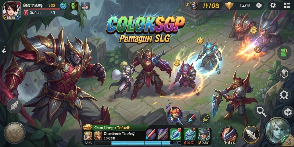 Screenshot gameplay COLOKSGP menampilkan pertempuran yang intens.