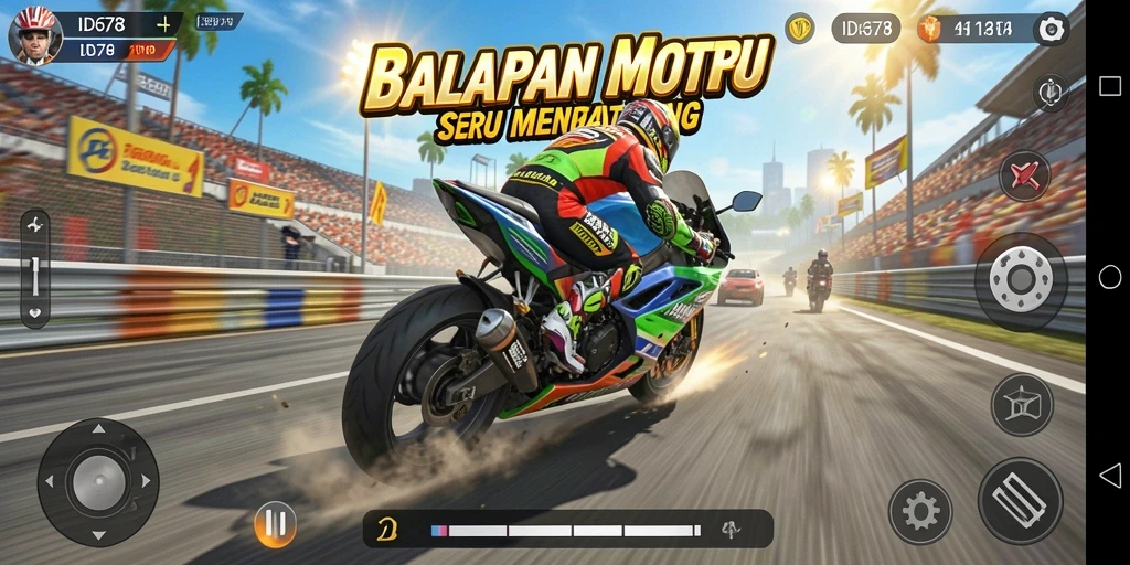 Tangkapan layar utama dari gameplay seru ID678.