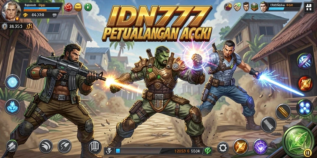 Tampilan gameplay menegangkan dengan aksi perang yang intens.