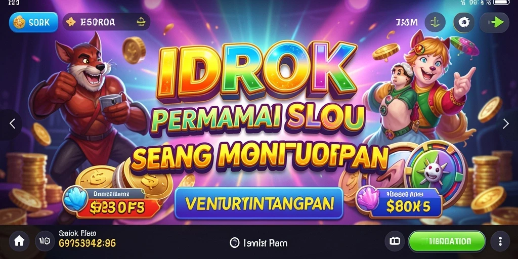 Screenshot gameplay <strong>IDROK</strong> yang menunjukkan fitur slot yang menakjubkan.