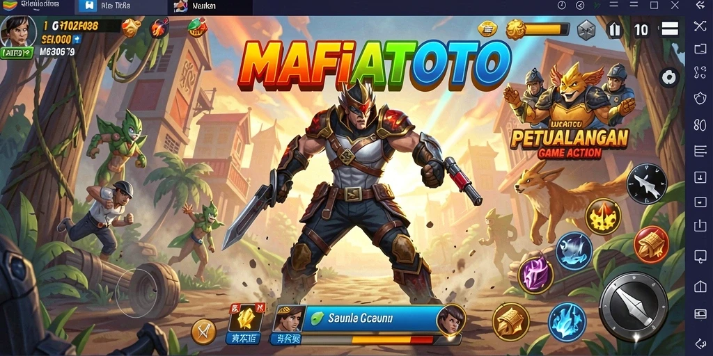 Screenshot MAFIATOTO yang menampilkan aksi intens gameplay.
