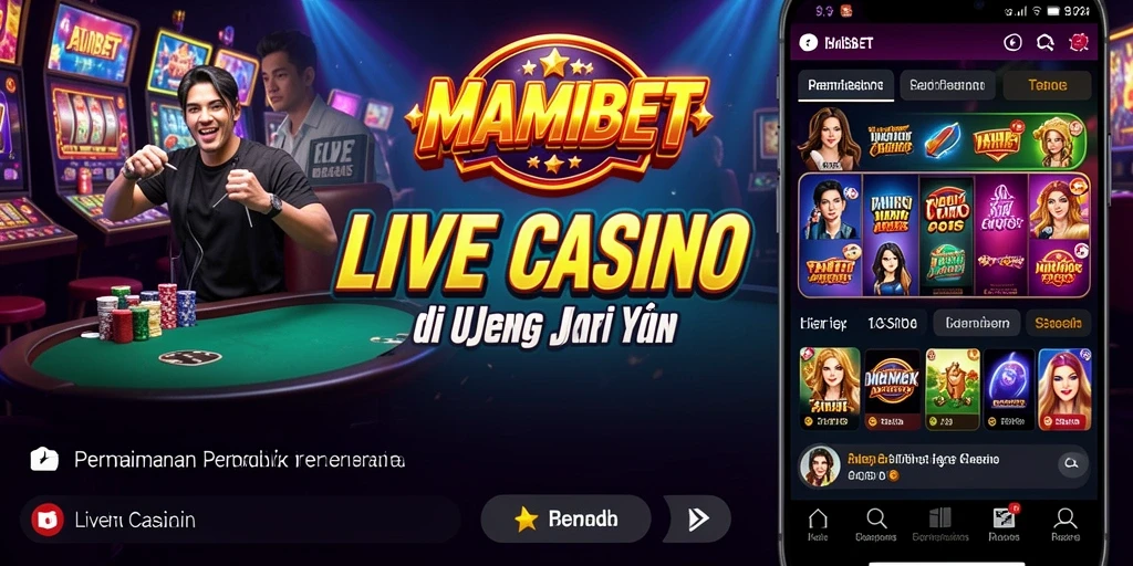 Tampilan permainan Live Casino yang menarik dan mengasyikkan dari MAMIBET.