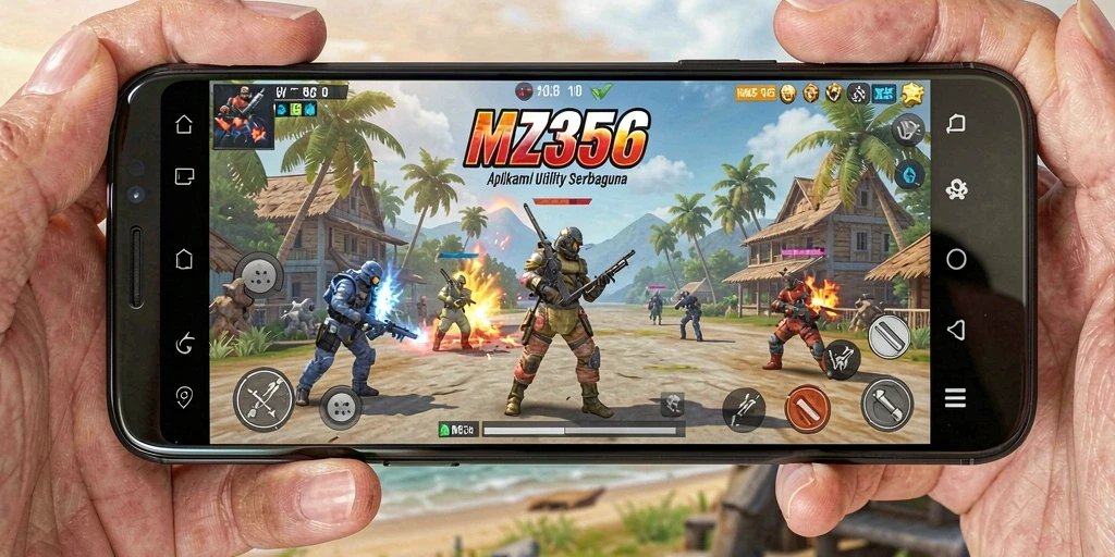 Tampilan antarmuka utama MZ356 dengan fitur Utility yang menarik.