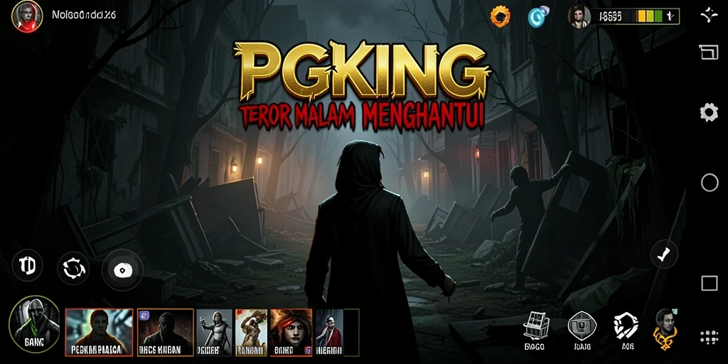 Tampilan gameplay PGKING yang mencekam dan menantang untuk para penggemar horror.