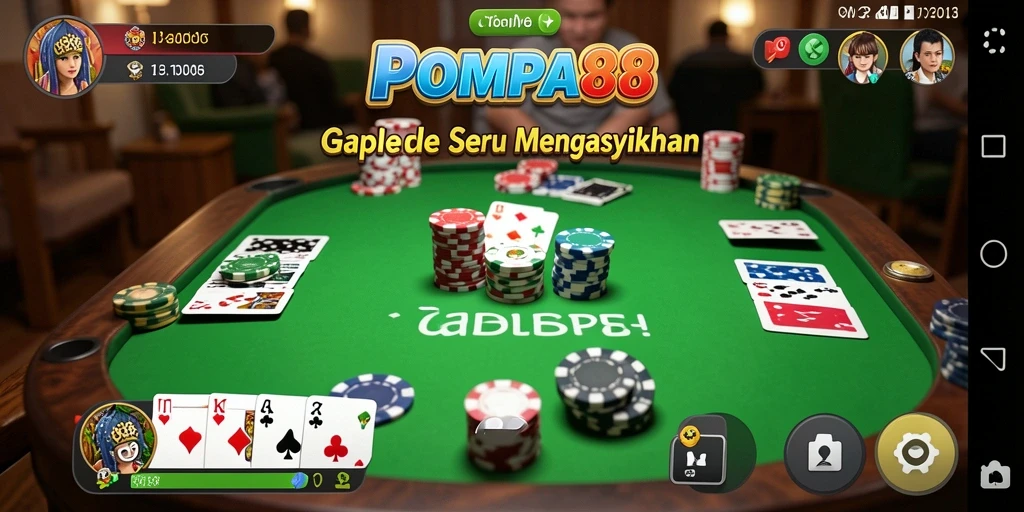 Tampilan gameplay seru dan menyenangkan di POMPA88.