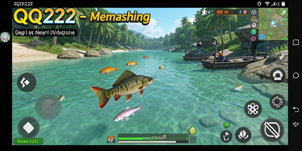Gameplay memancing yang seru di QQ222 dengan beragam ikan.