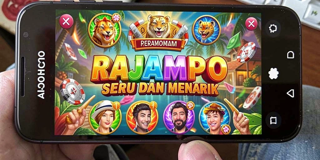 Tampilan gameplay RAJAMPO yang menarik dan mengasyikkan.