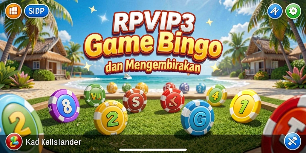 Screenshot gameplay RPVIP3 menampilkan momen seru bermain Bingo.