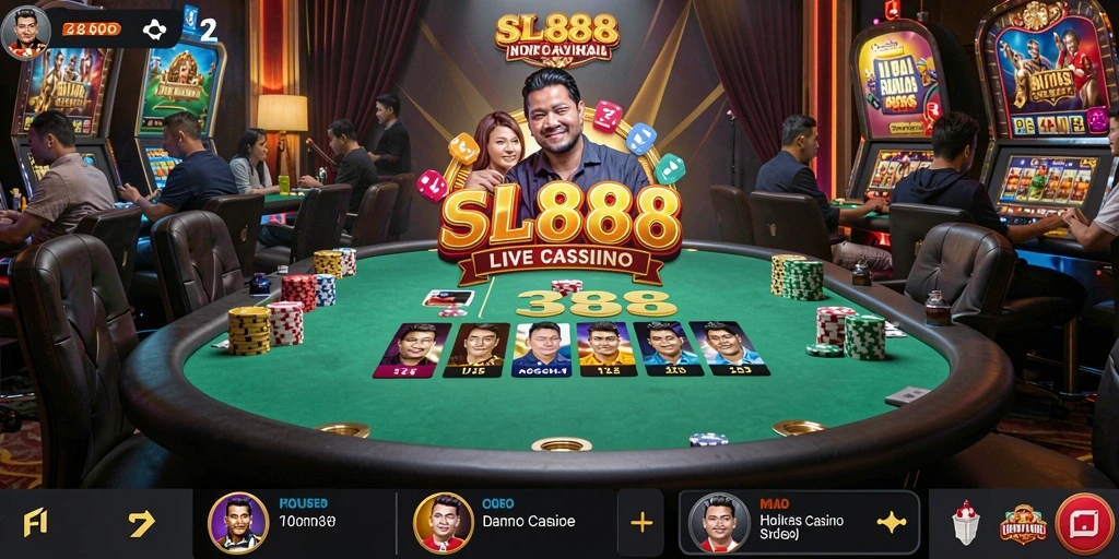 Tampilan gameplay Live Casino yang menarik di SL888.