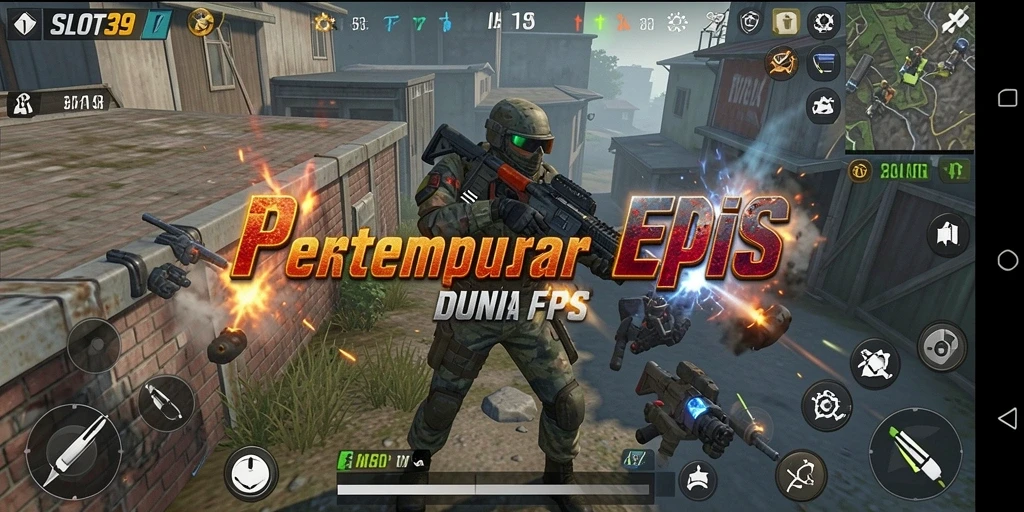 Gameplay menegangkan dalam SLOT39 dengan aksi FPS yang intens.